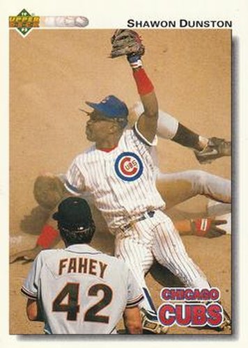 #122 Shawon Dunston - Chicago Cubs - 1992 Upper Deck Baseball