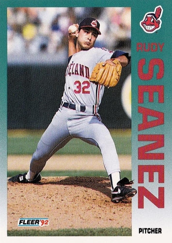 #122 Rudy Seanez - Cleveland Indians - 1992 Fleer Baseball