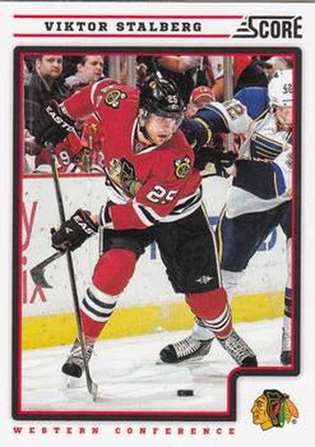 #122 Viktor Stalberg - Chicago Blackhawks - 2012-13 Score Hockey