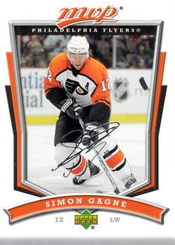 #122 Simon Gagne - Philadelphia Flyers - 2007-08 Upper Deck MVP Hockey