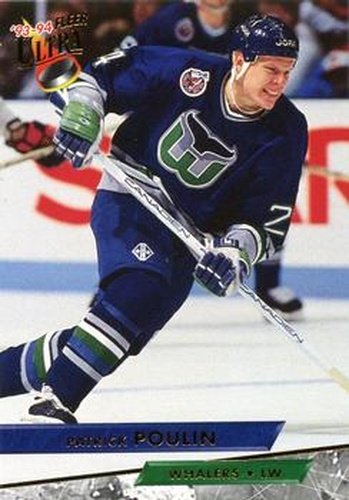 #122 Patrick Poulin - Hartford Whalers - 1993-94 Ultra Hockey