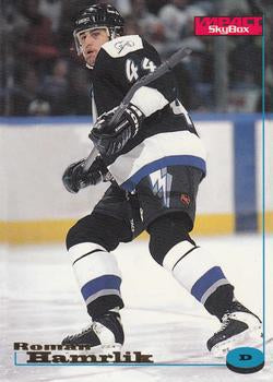 #122 Roman Hamrlik - Tampa Bay Lightning - 1996-97 SkyBox Impact Hockey