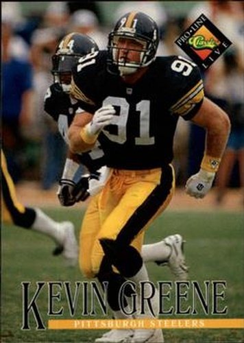#122 Kevin Greene - Pittsburgh Steelers - 1994 Pro Line Live Football