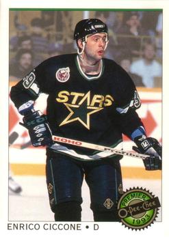 #122 Enrico Ciccone - Minnesota North Stars - 1992-93 O-Pee-Chee Premier Hockey