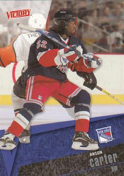 #122 Anson Carter - New York Rangers - 2003-04 Upper Deck Victory Hockey