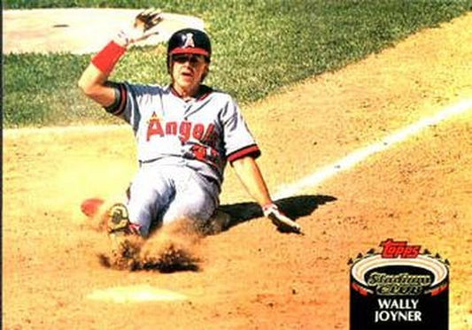 #122 Wally Joyner - California Angels - 1992 Stadium Club Baseball