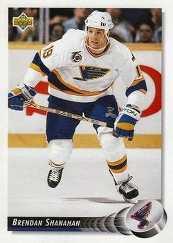 #122 Brendan Shanahan - St. Louis Blues - 1992-93 Upper Deck Hockey
