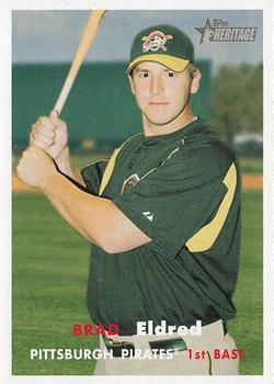 #122 Brad Eldred - Pittsburgh Pirates - 2006 Topps Heritage Baseball