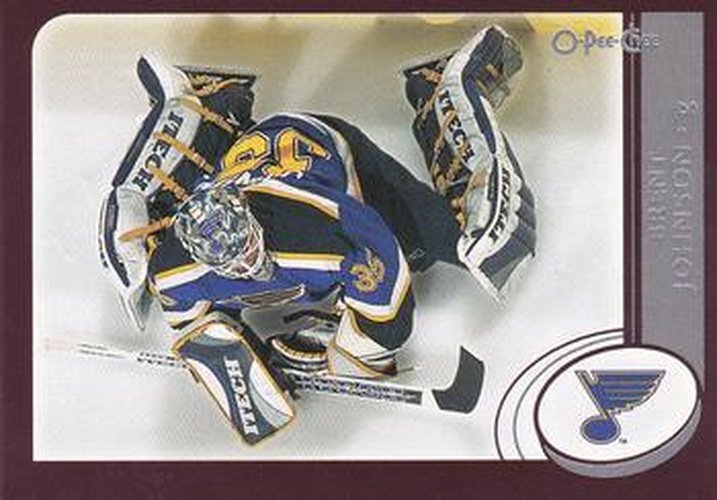 #122 Brent Johnson - St. Louis Blues - 2002-03 O-Pee-Chee Hockey