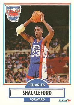 #122 Charles Shackleford - New Jersey Nets - 1990-91 Fleer Basketball