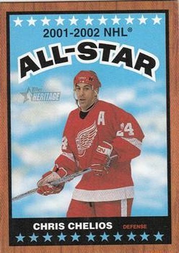 #122 Chris Chelios - Detroit Red Wings - 2002-03 Topps Heritage Hockey
