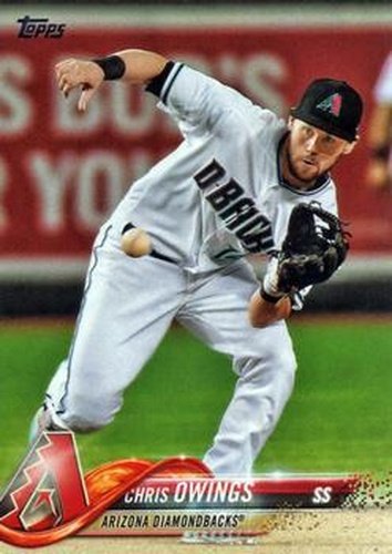 #122 Chris Owings - Arizona Diamondbacks - 2018 Topps Baseball