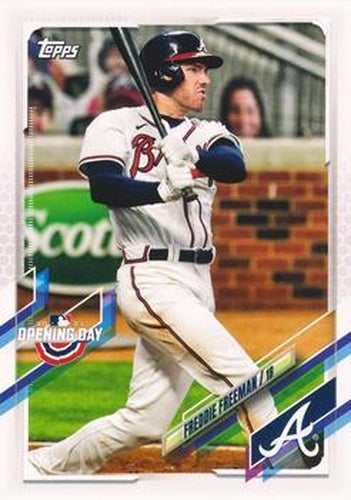 #122 Freddie Freeman - Atlanta Braves - 2021 Topps Opening Day Baseball