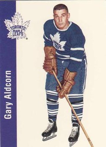 #122 Gary Aldcorn - Toronto Maple Leafs - 1994 Parkhurst Missing Link 1956-57 Hockey