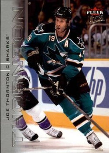#122 Joe Thornton - San Jose Sharks - 2009-10 Ultra Hockey