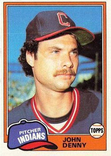 #122 John Denny - Cleveland Indians - 1981 Topps Baseball