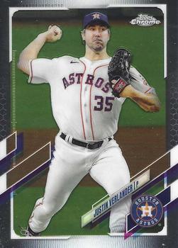 #122 Justin Verlander - Houston Astros - 2021 Topps Chrome Baseball