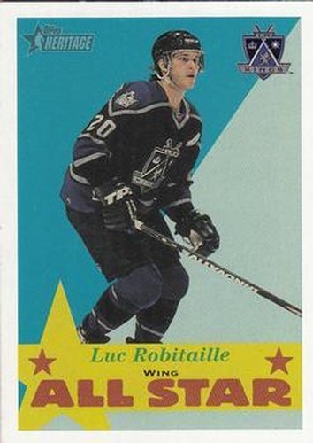 #122 Luc Robitaille - Los Angeles Kings - 2001-02 Topps Heritage Hockey