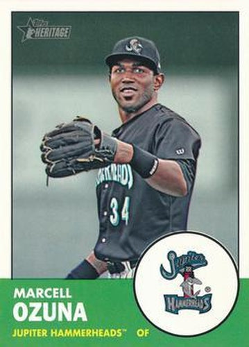 #122 Marcell Ozuna - Jupiter Hammerheads - 2012 Topps Heritage Minor League Baseball