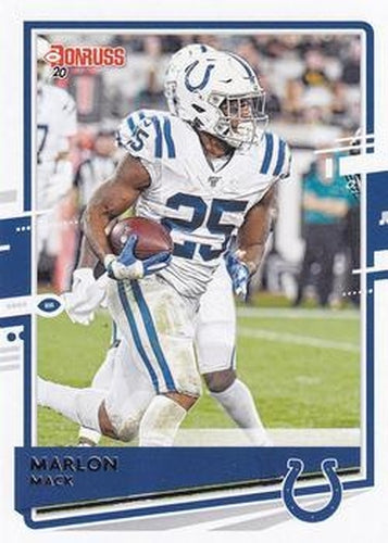 #122 Marlon Mack - Indianapolis Colts - 2020 Donruss Football