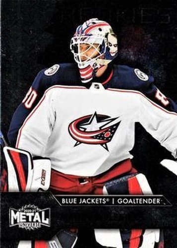 #122 Matiss Kivlenieks - Columbus Blue Jackets - 2020-21 Skybox Metal Universe Hockey