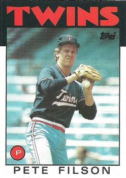 #122 Pete Filson - Minnesota Twins - 1986 Topps Baseball