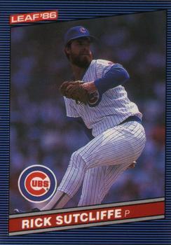 #122 Rick Sutcliffe - Chicago Cubs - 1986 Leaf Baseball