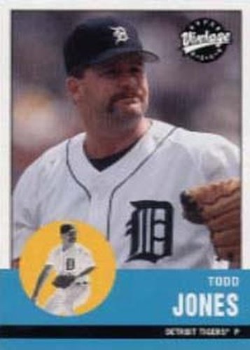 #122 Todd Jones - Detroit Tigers - 2001 Upper Deck Vintage Baseball