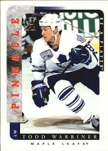#122 Todd Warriner - Toronto Maple Leafs - 1996-97 Pinnacle Be a Player Hockey