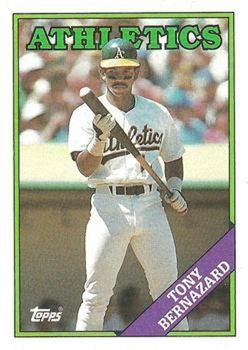 #122 Tony Bernazard - Oakland Athletics - 1988 Topps Baseball