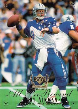 #122 Troy Aikman - Dallas Cowboys - 1999 Upper Deck Century Legends Football