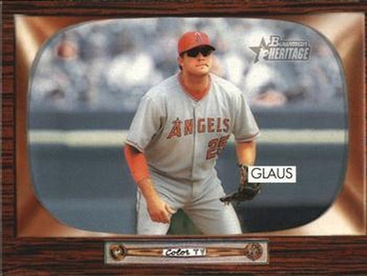 #122 Troy Glaus - Anaheim Angels - 2004 Bowman Heritage Baseball