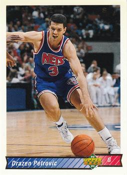 #122 Drazen Petrovic - New Jersey Nets - 1992-93 Upper Deck Basketball