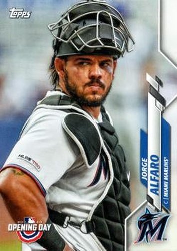 #122 Jorge Alfaro - Miami Marlins - 2020 Topps Opening Day Baseball