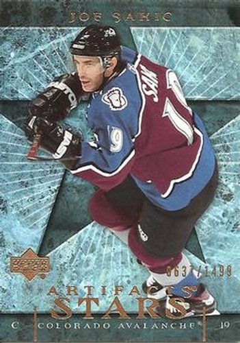 #121 Joe SakicÊUER - Colorado Avalanche - 2007-08 Upper Deck Artifacts Hockey