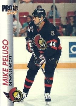 #122 Mike Peluso - Ottawa Senators - 1992-93 Pro Set Hockey
