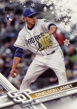 #HMW122 Dinelson Lamet - San Diego Padres - 2017 Topps Holiday Baseball