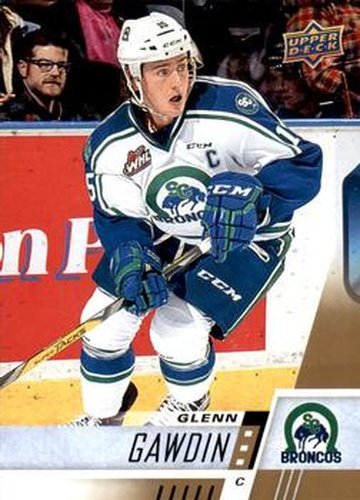 #122 Glenn Gawdin - Swift Current Broncos - 2017-18 Upper Deck CHL Hockey
