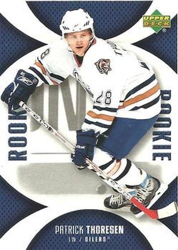 #122 Patrick Thoresen - Edmonton Oilers - 2006-07 Upper Deck Mini Jersey Hockey
