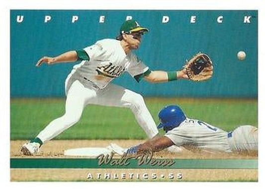 #122 Walt Weiss - Oakland Athletics - 1993 Upper Deck Baseball