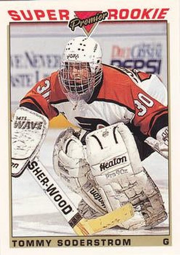 #122 Tommy Soderstrom - Philadelphia Flyers - 1993-94 Topps Premier Hockey