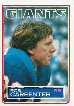 #122 Rob Carpenter - New York Giants - 1983 Topps Football