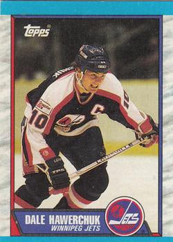 #122 Dale Hawerchuk - Winnipeg Jets - 1989-90 Topps Hockey