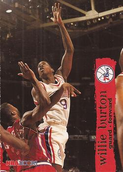 #122 Willie Burton - Philadelphia 76ers - 1995-96 Hoops Basketball