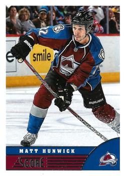 #122 Matt Hunwick - Colorado Avalanche - 2013-14 Score Hockey