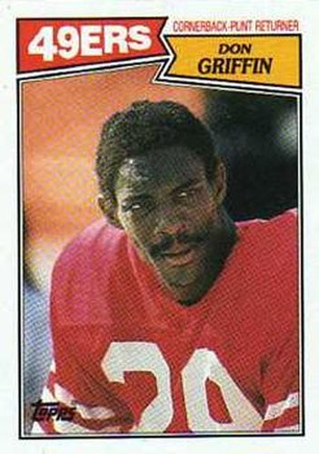 #122 Don Griffin - San Francisco 49ers - 1987 Topps Football