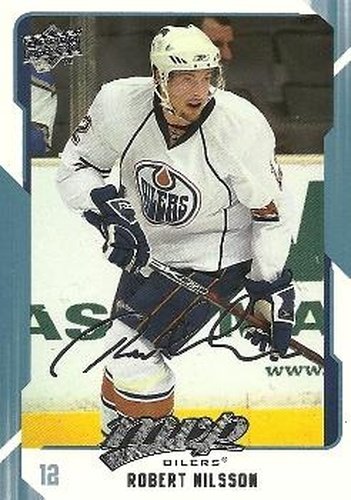 #122 Robert Nilsson - Edmonton Oilers - 2008-09 Upper Deck MVP Hockey
