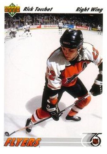 #122 Rick Tocchet - Philadelphia Flyers - 1991-92 Upper Deck Hockey