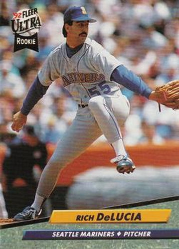 #122 Rich DeLucia - Seattle Mariners - 1992 Ultra Baseball