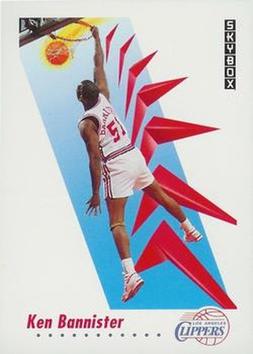 #122 Ken Bannister - Los Angeles Clippers - 1991-92 SkyBox Basketball